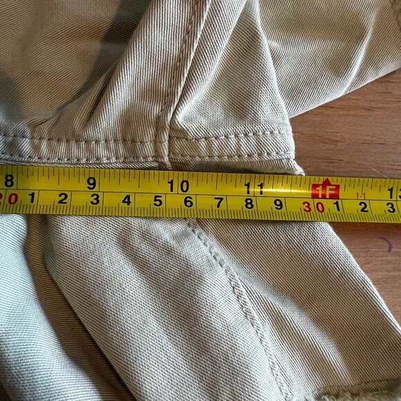 prAna Womens Sancho Mid Rise Short Sz 10 in Chalk Raw Hems Vintage Vibes - Picture 8 of 8